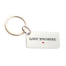 Load image into Gallery viewer, Love You More Keychain 10th Anniversary Gift
