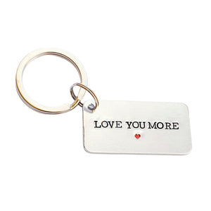 Love You More Keychain 10th Anniversary Gift